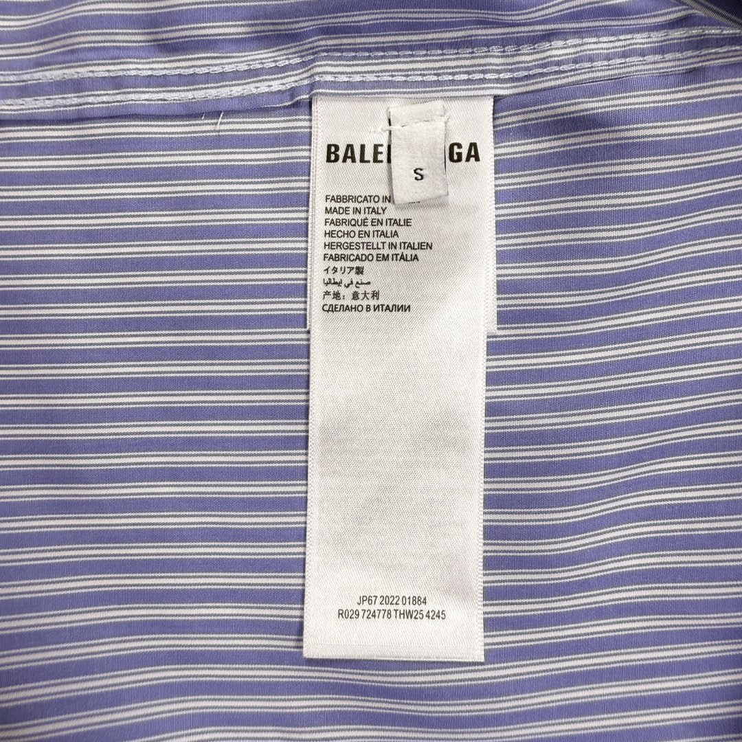Balenciaga Balenciagam* 巴黎世家 秀款细条纹衬衫 码数S-XL
