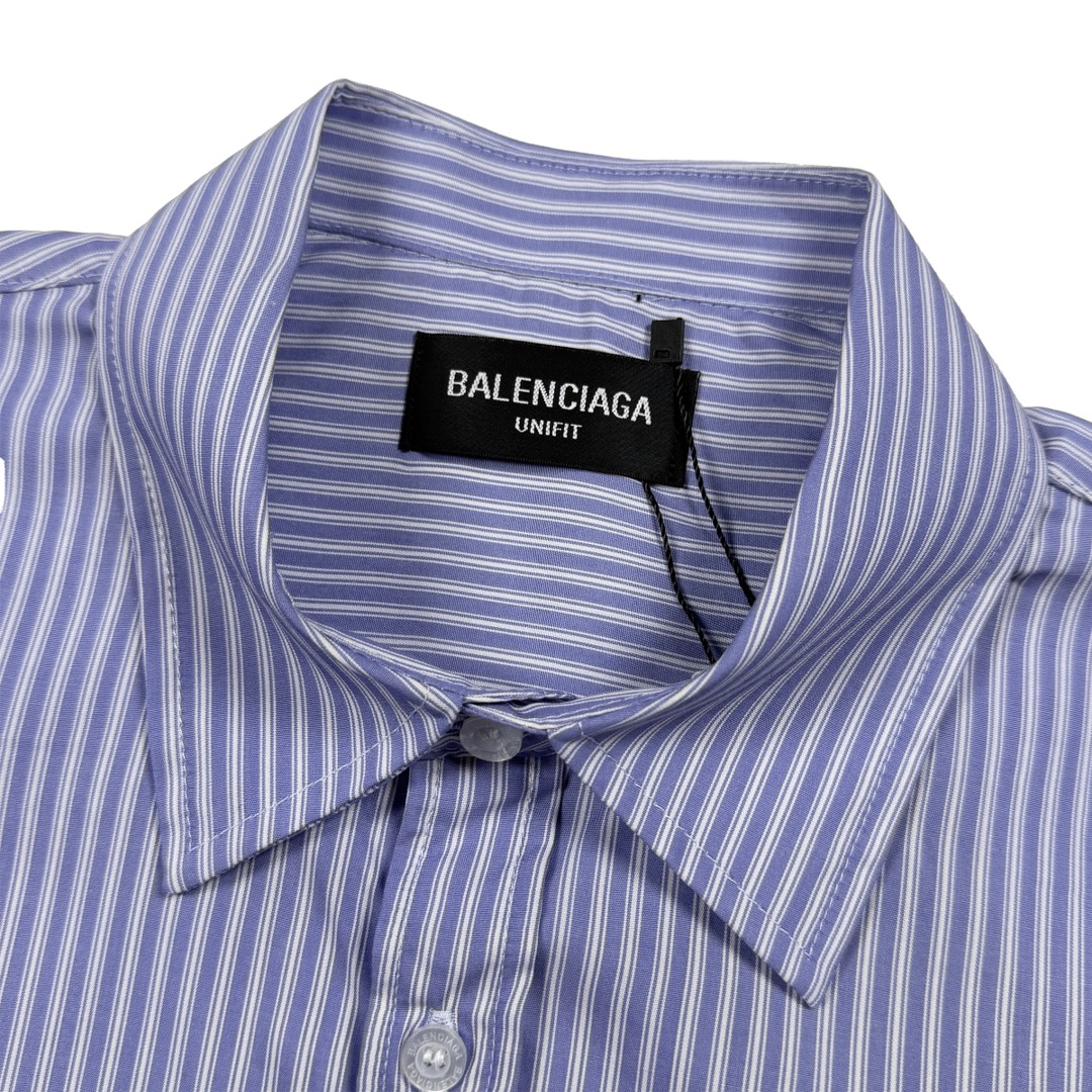 Balenciaga Balenciagam* 巴黎世家 秀款细条纹衬衫 码数S-XL