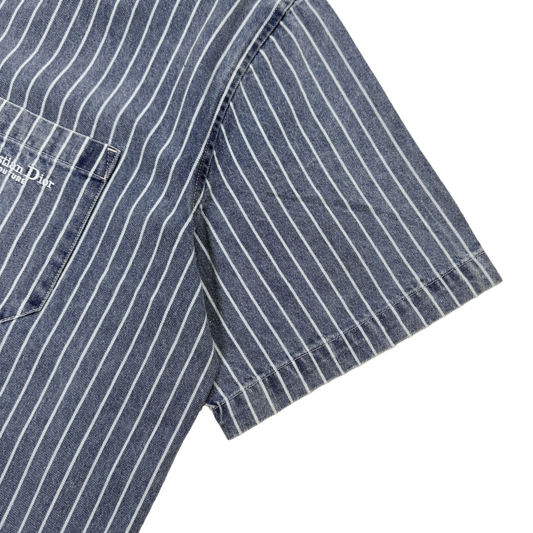 Dior Dior 刺绣字母条纹水洗牛仔衬衫 码数S-XL