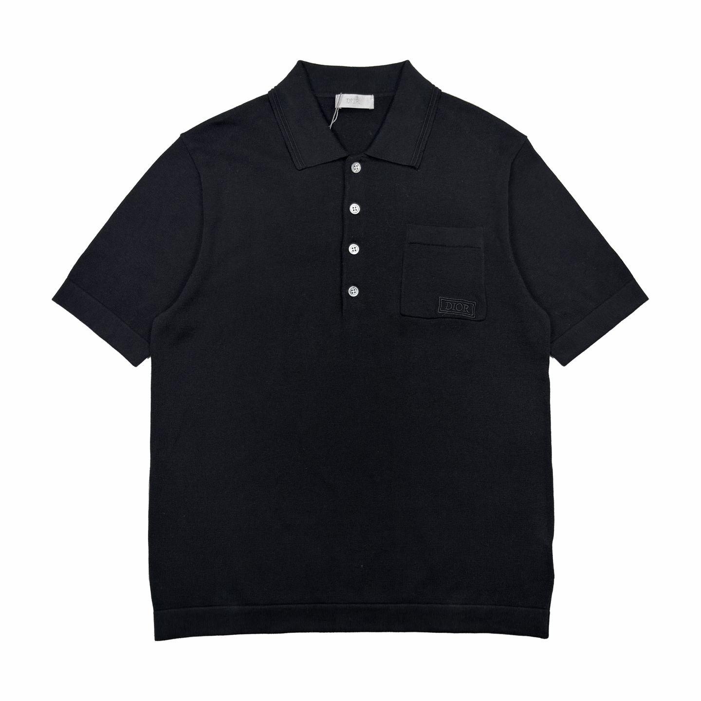 Dior Dior 字母标识刺绣针织短Polo衫 码数S-XL