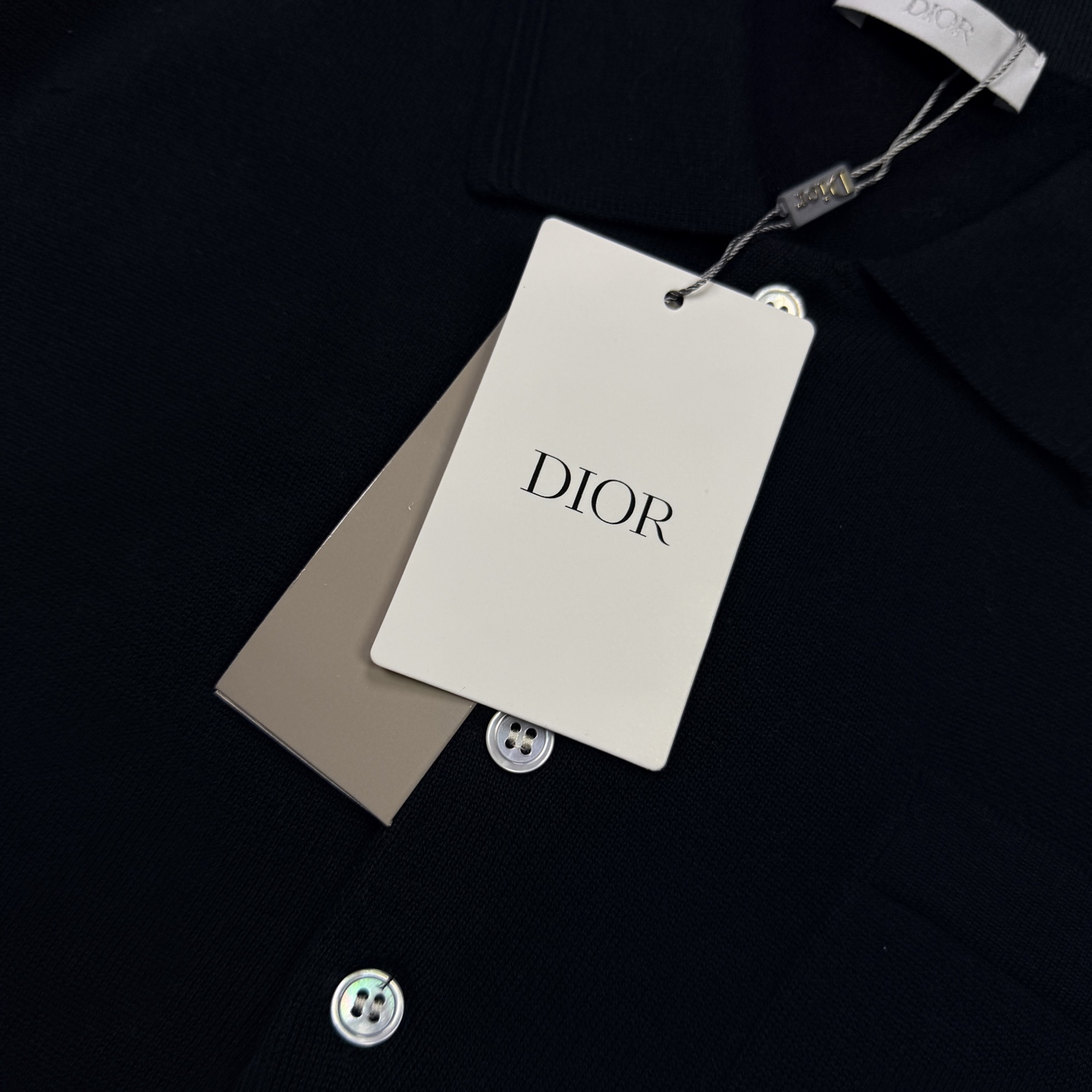 Dior Dior 字母标识刺绣针织短Polo衫 码数S-XL