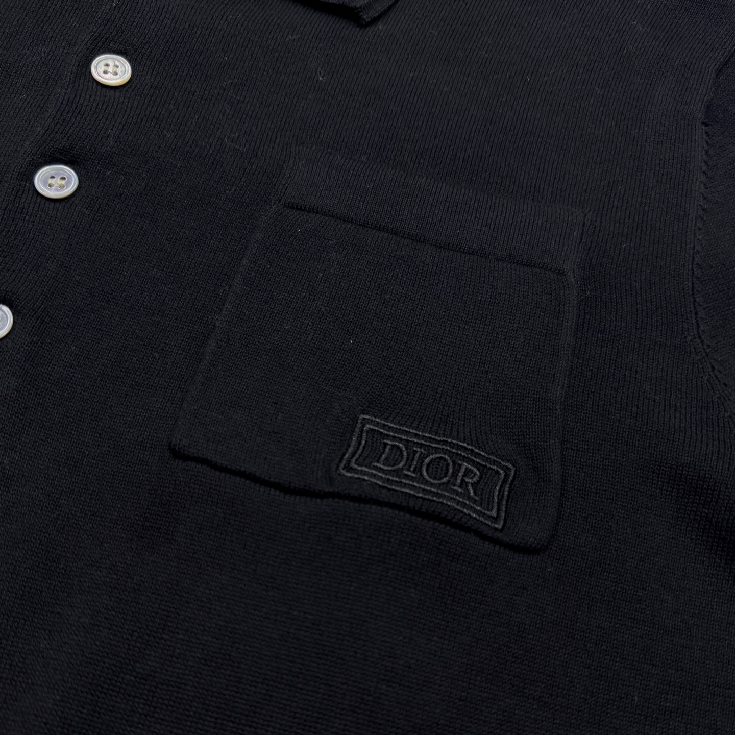 Dior Dior 字母标识刺绣针织短Polo衫 码数S-XL