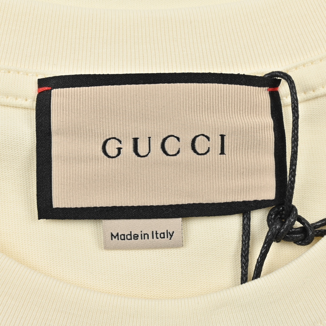 Gucci古驰24ss新款互扣印花短袖