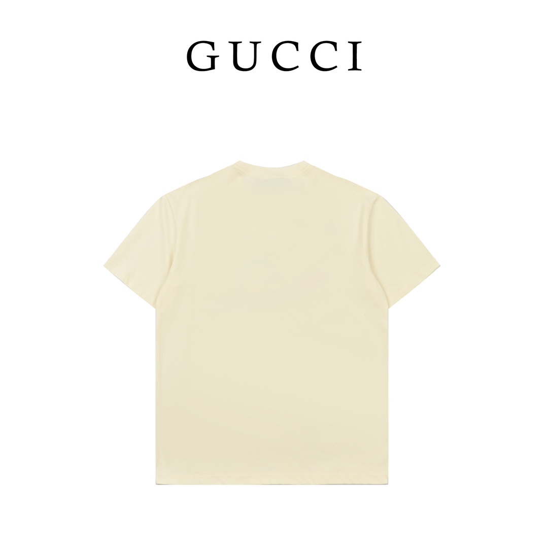 Gucci古驰24ss新款星球图案印花短袖