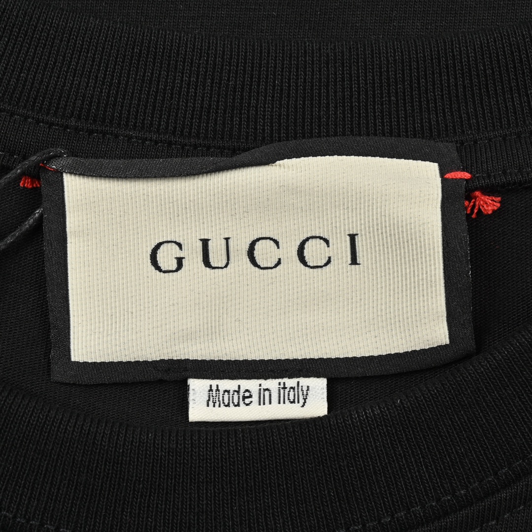 Gucci古驰24ss新款卡通印花短袖 杏色