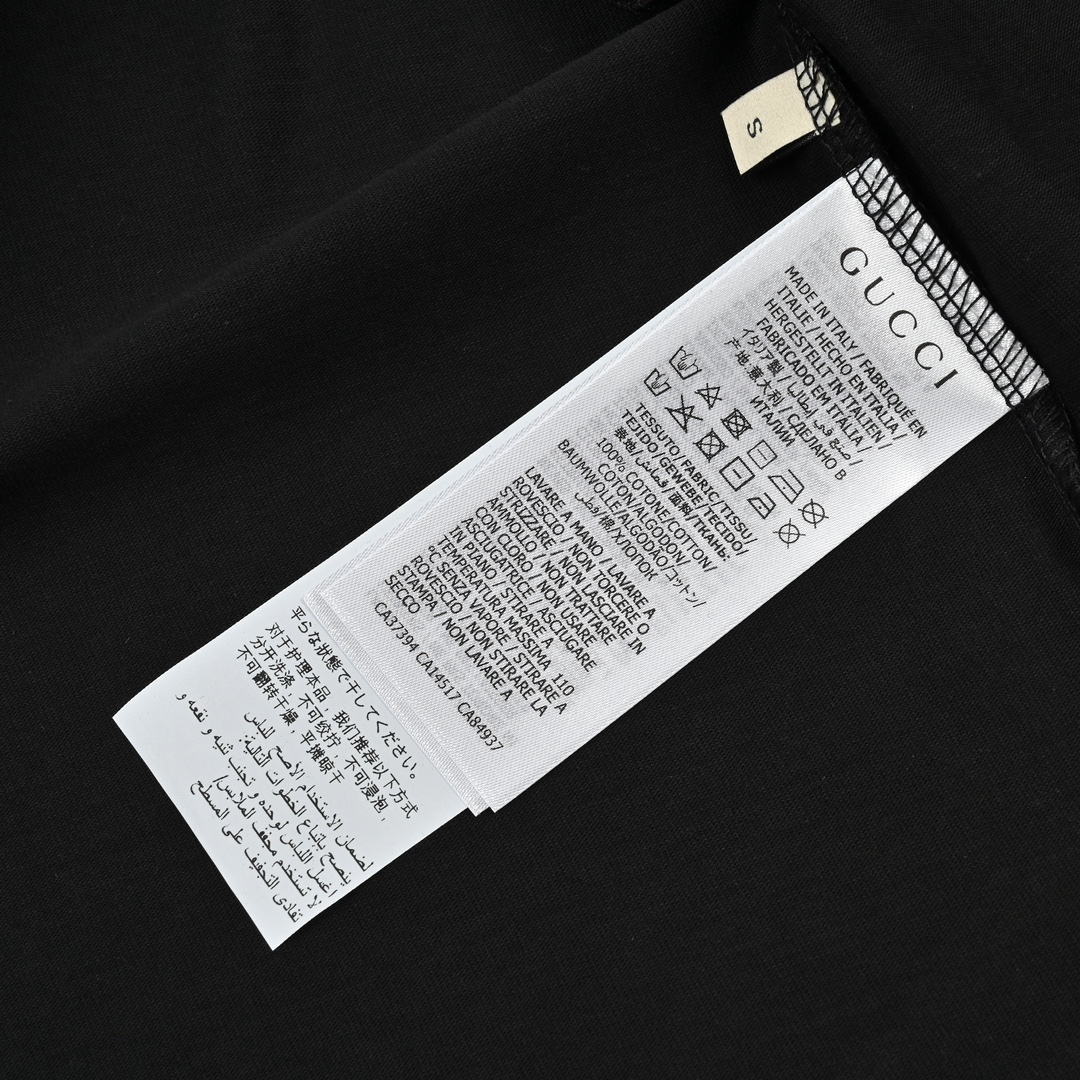 Gucci古驰24ss新款卡通印花短袖 杏色