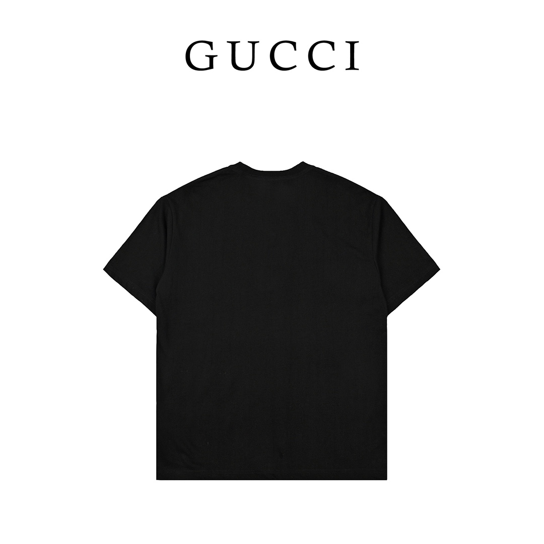 Gucci古驰24ss新款卡通印花短袖 杏色