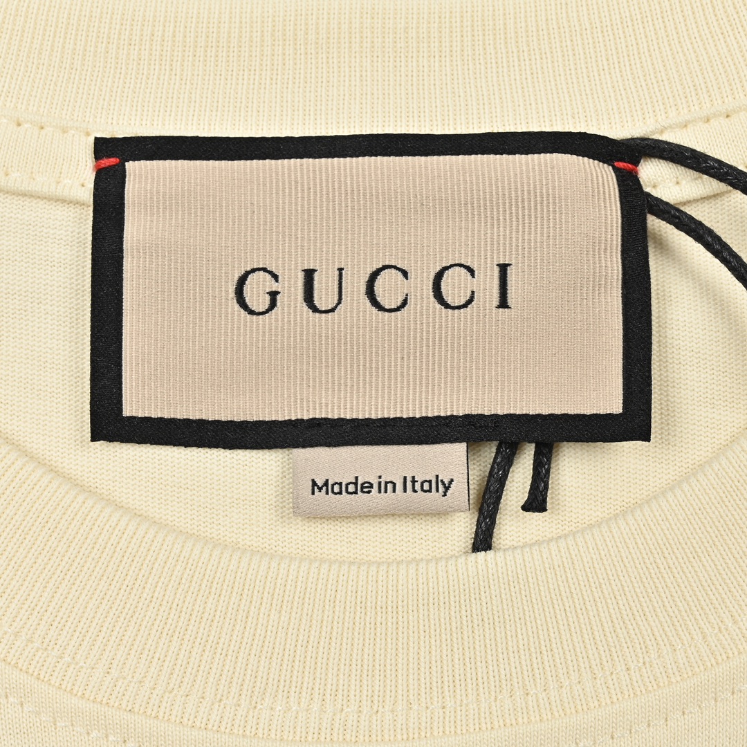 Gucci 古驰 经典字母logo蘑菇印花T恤