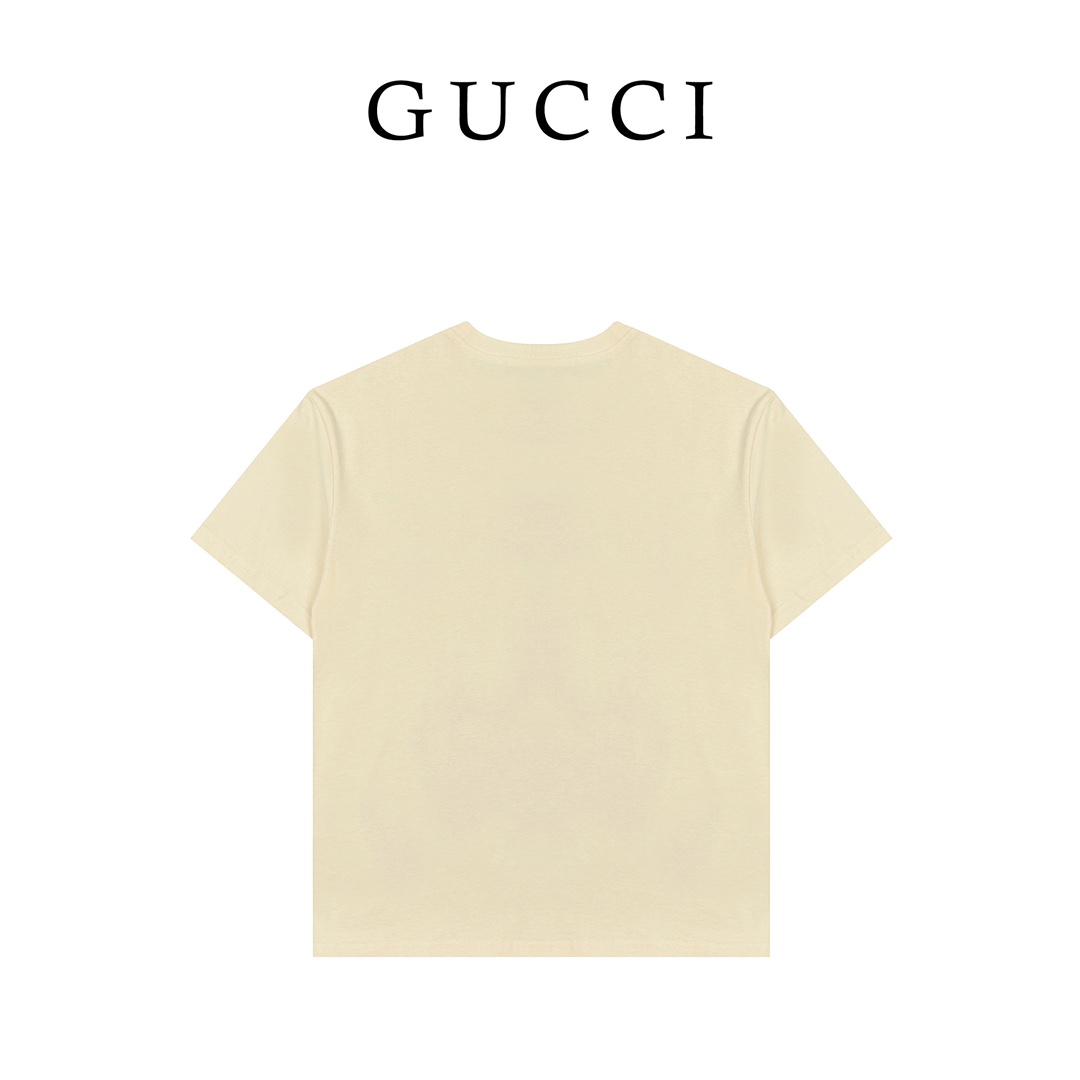 Gucci 古驰 经典字母logo蘑菇印花T恤