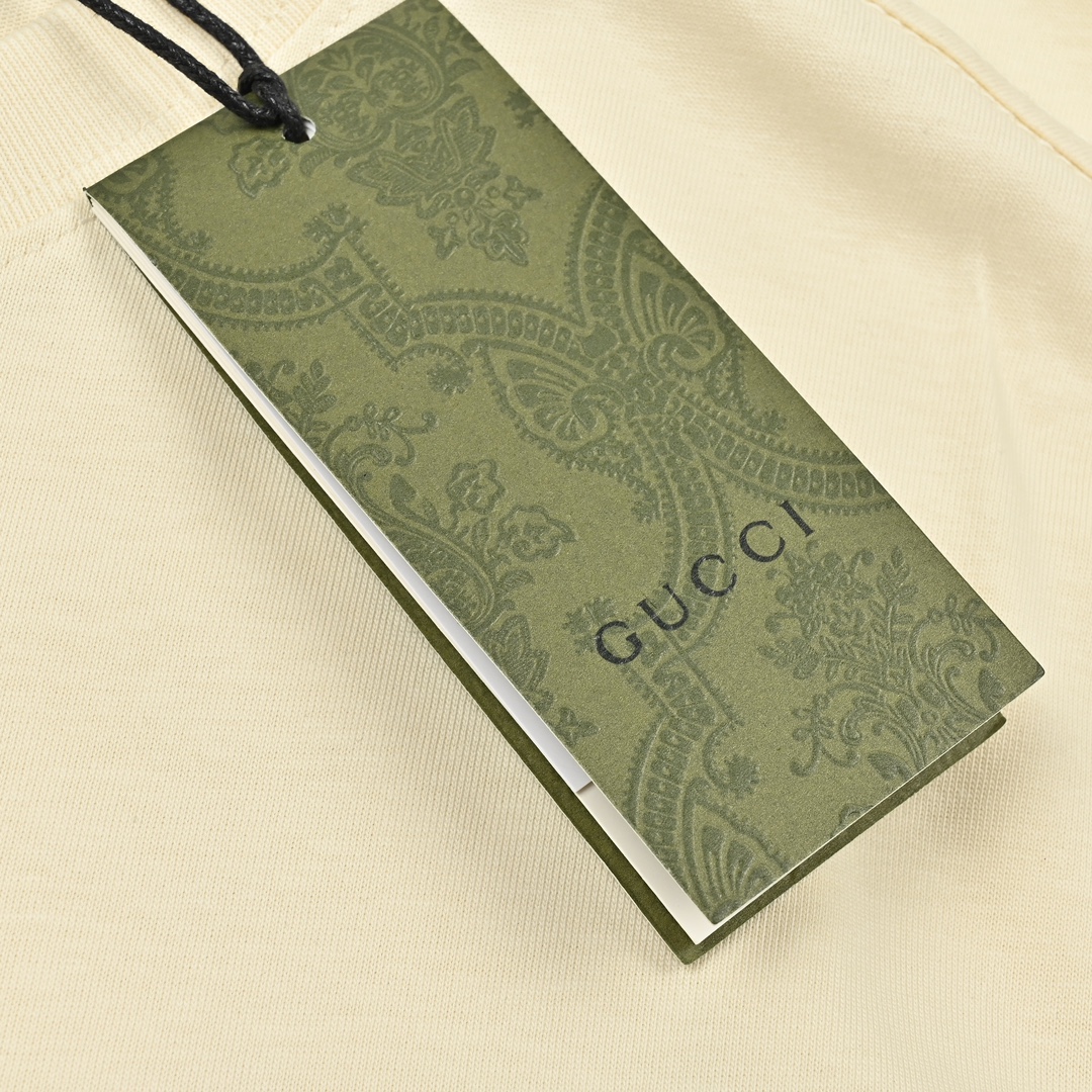 Gucci 古驰 24ss经典字母logo苹果印花T恤! 2024早春系列高克重短袖