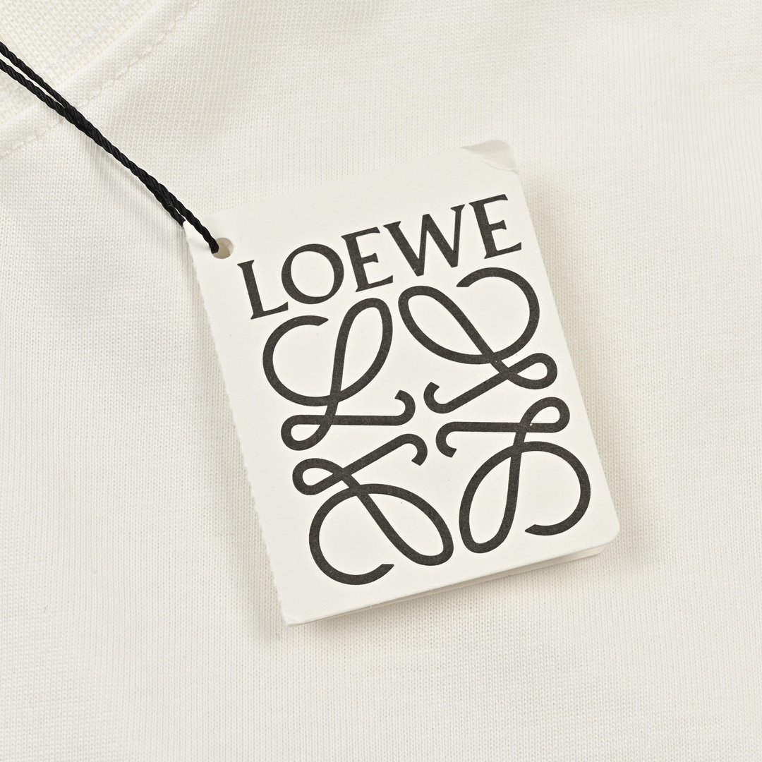 Loewe罗意威 24Ss涂鸦刺绣短袖 高密度LOGO立体刺绣工艺