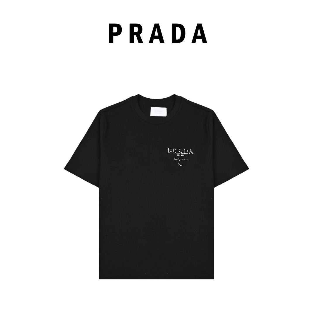 Prada 24SS新款Logo压膜短袖