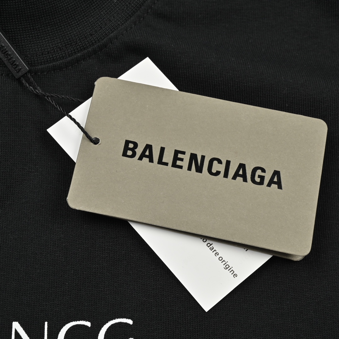 Balenciaga巴黎世家BLCG 24ss赛车服多元素标签印花短袖T恤