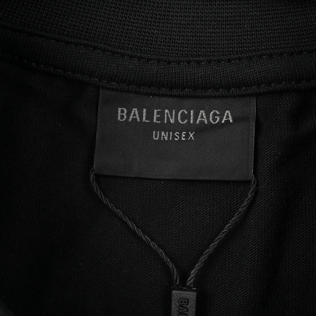 Balenciaga巴黎世家BLCG 24ss赛车服多元素标签印花短袖T恤