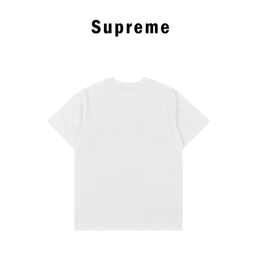 supreme2024ss字母印花短袖