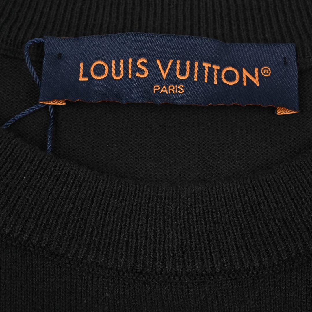 Louis Vuitton/路易威登 24ss 袖口老花提花针织短袖 423140003