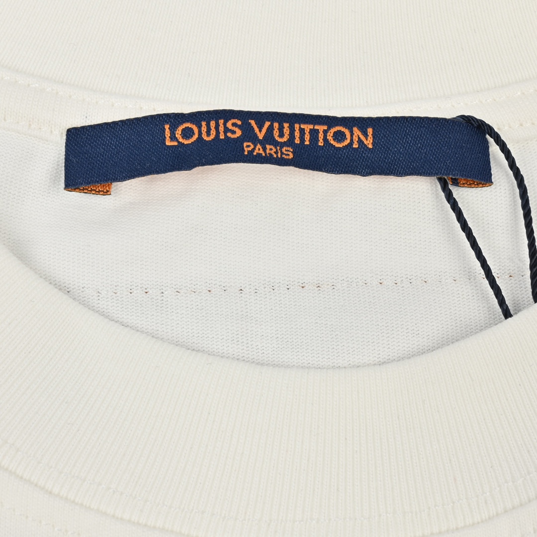 LouisVuitton/路易威登24ss老花泼墨渐变印花短袖T恤