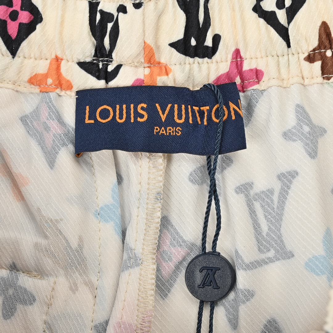 Louis Vuitton/路易威登 Monogram满印老花丝绸短裤