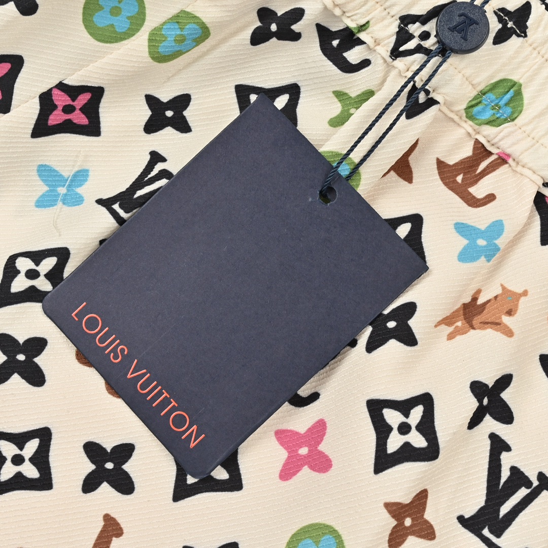 Louis Vuitton/路易威登 Monogram满印老花丝绸短裤