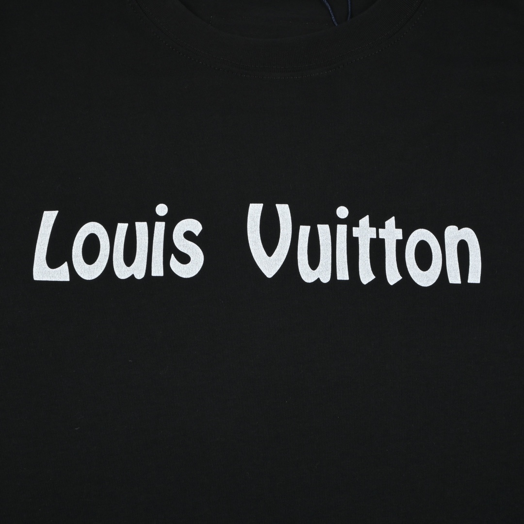 Louis Vuitton路易威登24ss前后字母圆领短袖
