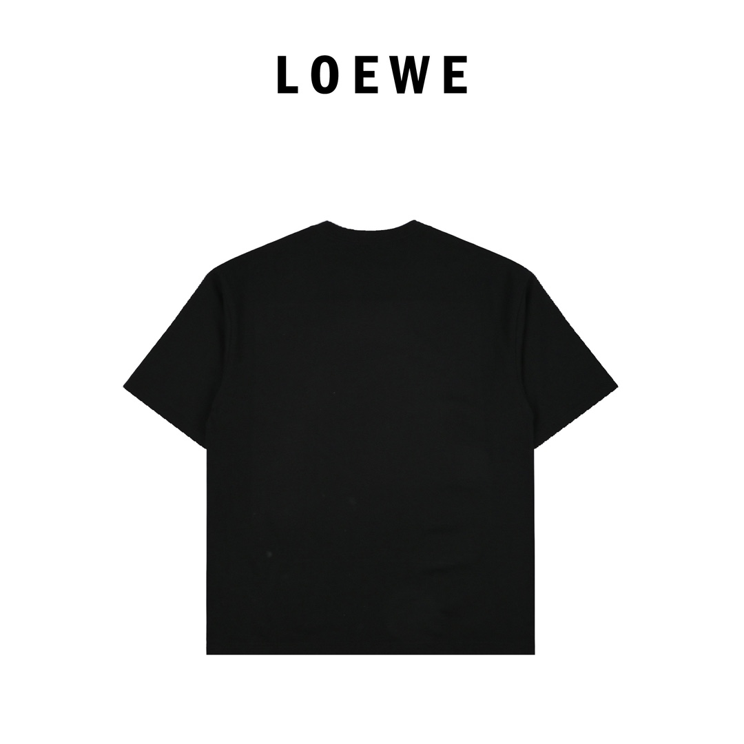 Loewe罗意威24ss个性数码印花圆领短袖
