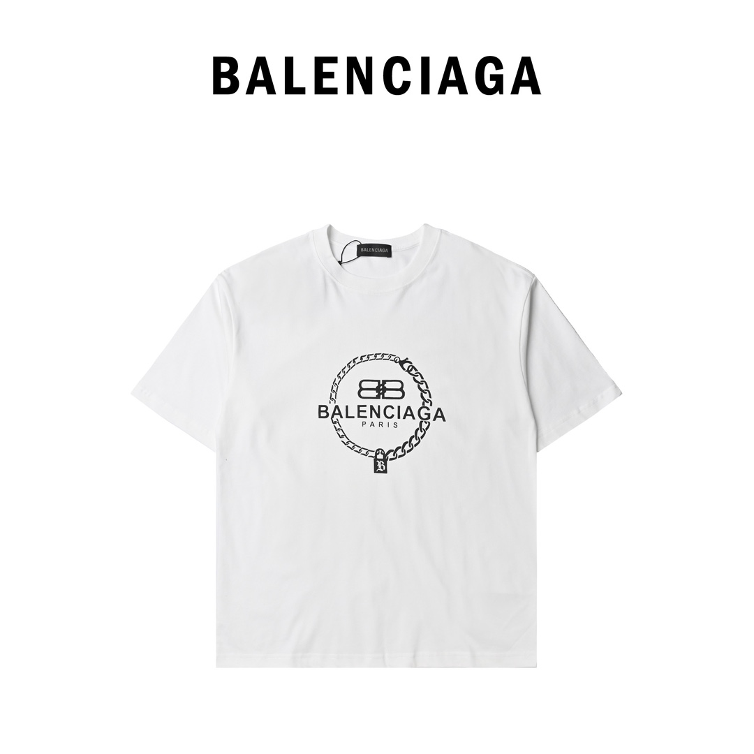 Balenciaga巴黎世家24ss数码印花短袖T恤 24年春夏新款 527120003