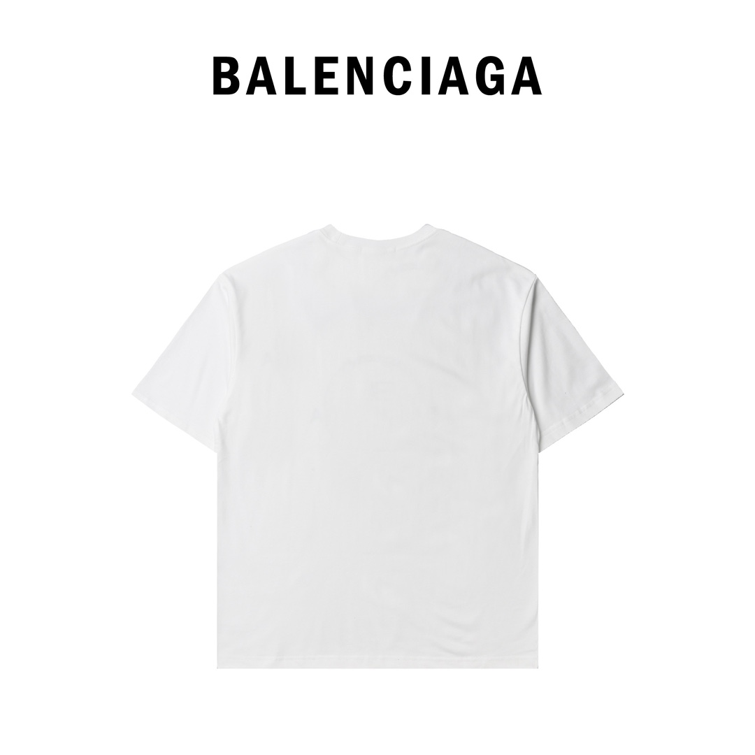 Balenciaga巴黎世家24ss数码印花短袖T恤 24年春夏新款 527120003