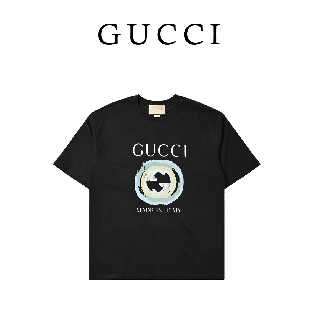 GUCCI 古驰 24ss数码印花圆领短袖 527120003