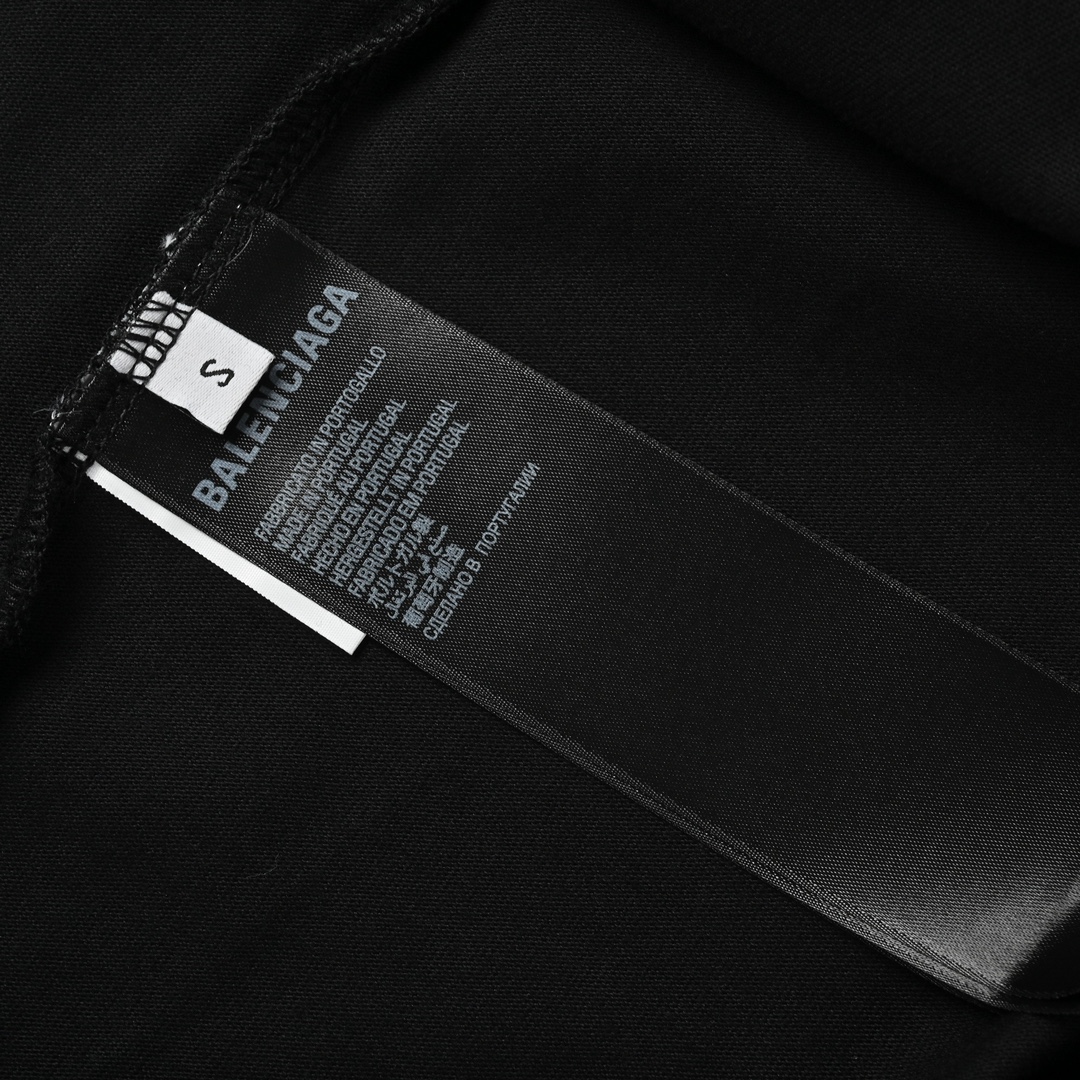 Balenciaga巴黎世家24ss新款彩标圆领T恤