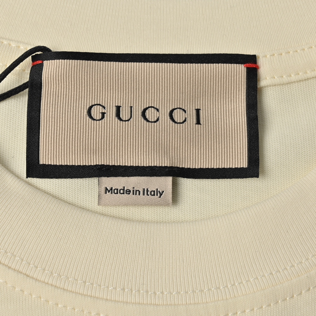Gucci 古驰 2024龙年系列双G字母印花短袖T恤