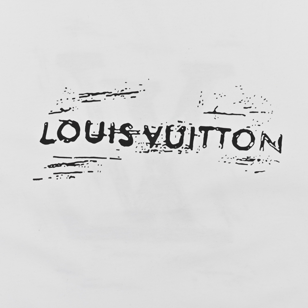 Louis Vuitton/路易威登LV24ss前后字母印花图案秀款短袖T恤