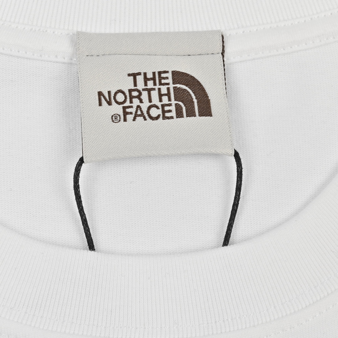 北面TNF联名款方块小标前后logo印花短袖 黑色 白色 高级灰