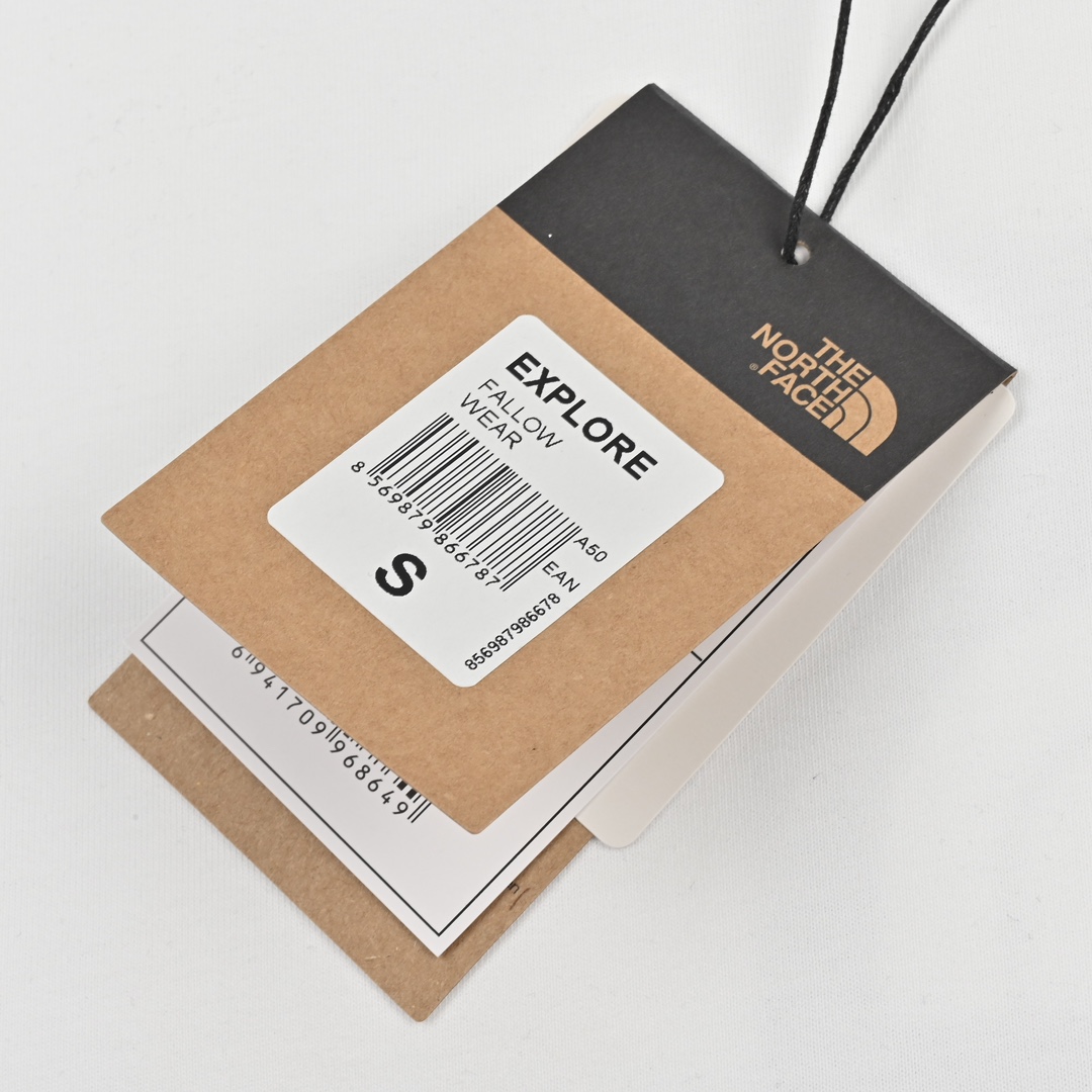 北面TNF联名款方块小标前后logo印花短袖 黑色 白色 高级灰