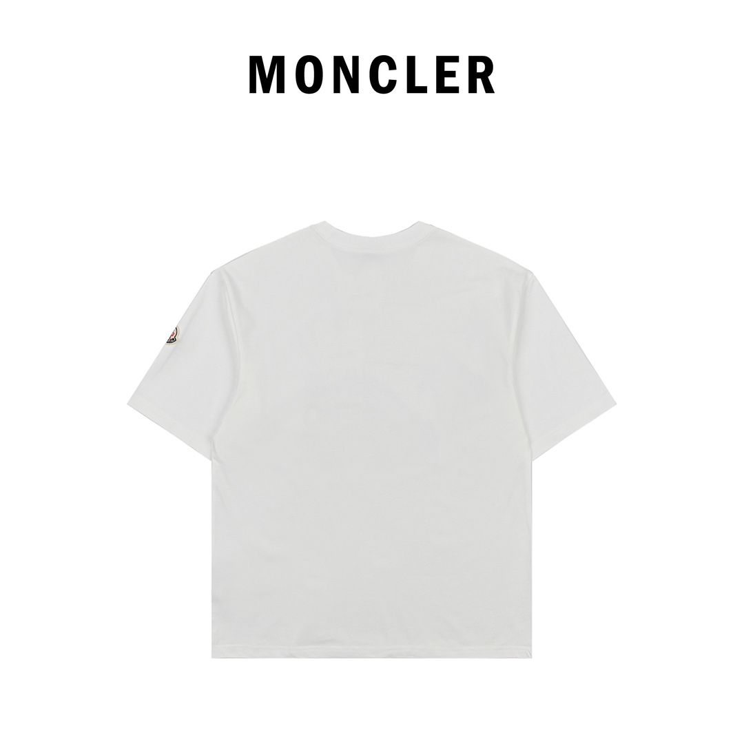 Moncler蒙口24ss新款印花图案短袖T恤