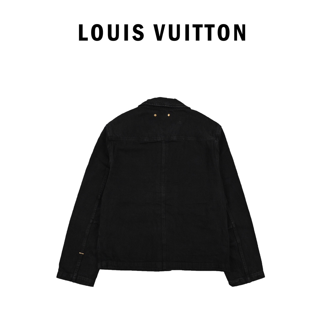 Louis Vuitton路易威登压纹老花牛仔夹克外套