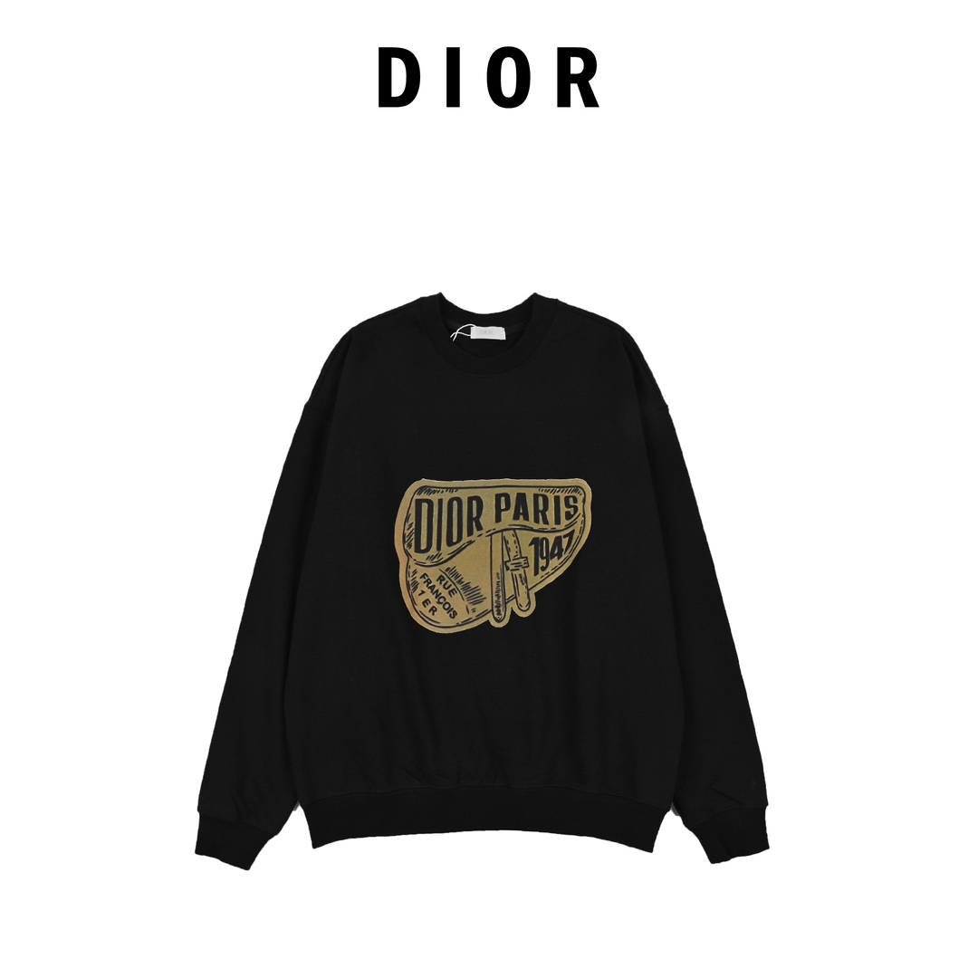 Dior 迪奥 包包数码印花标识圆领卫衣
