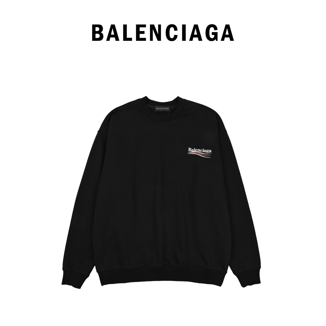 Balenciaga巴黎世家24SS 经典可乐圆领卫衣