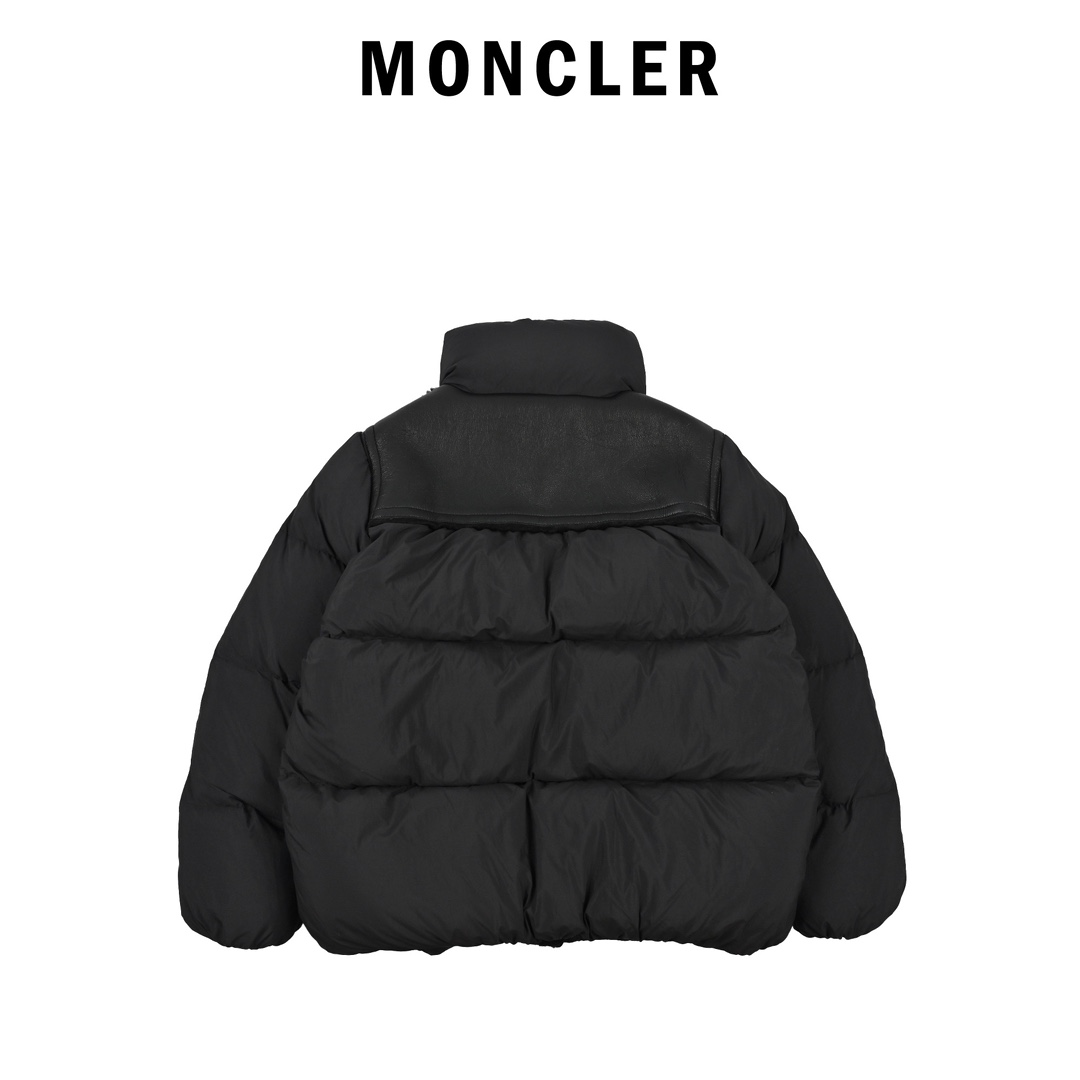 Moncler/蒙口FW22 Jotty羊皮拼接短款羽绒服外套