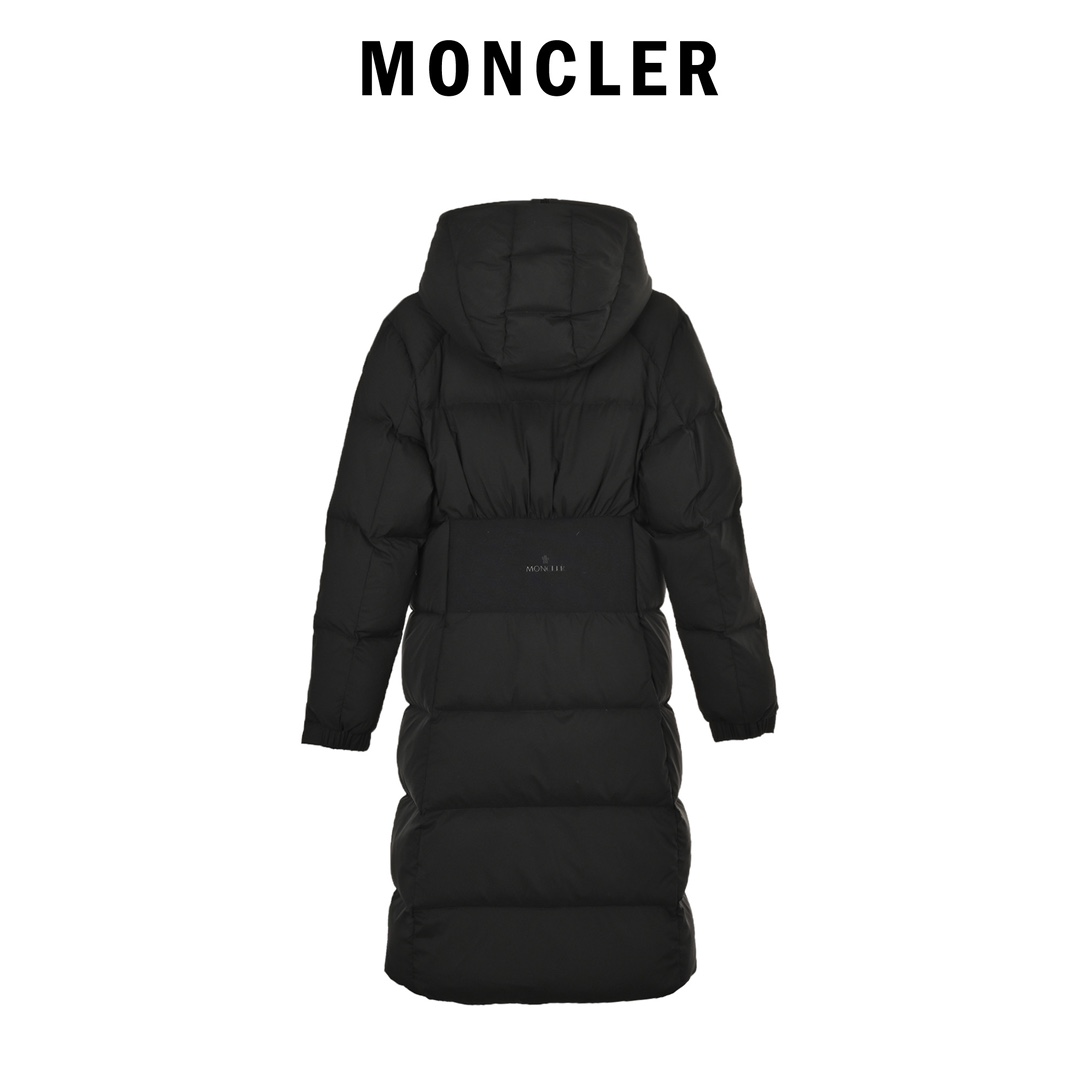 Moncler蒙口24ss双拉链袖标长款羽绒服