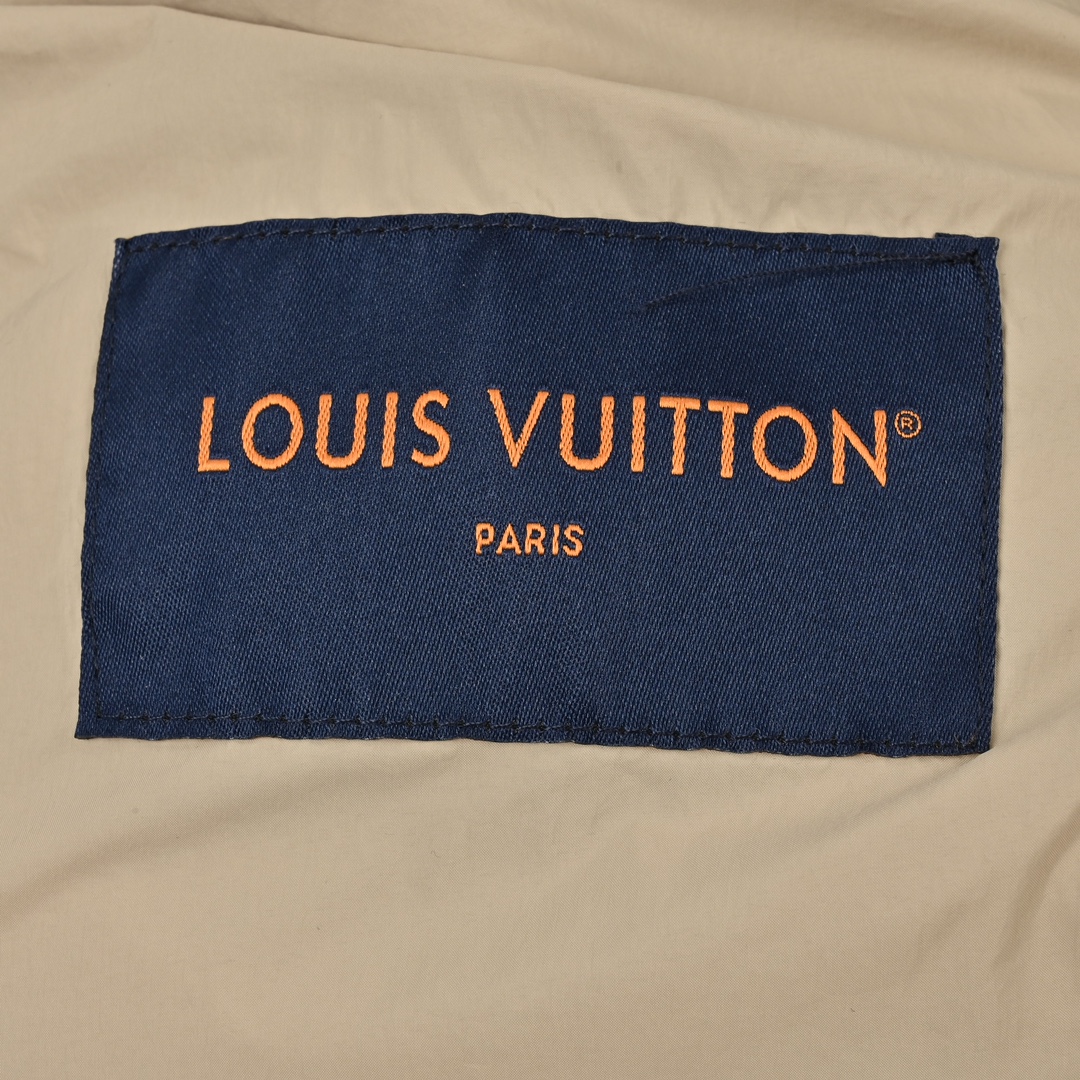 Louis Vuitton/路易威登 23Fw 老花刺绣棉服连帽外套