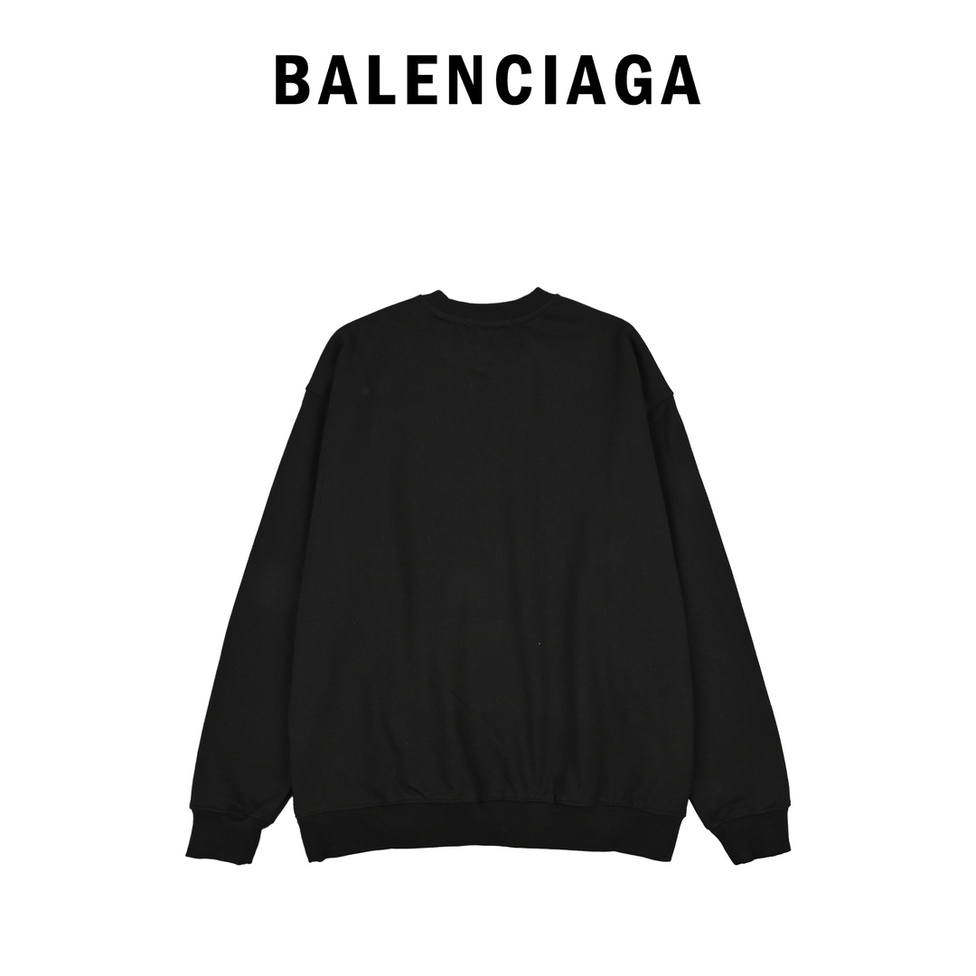 Balenciaga巴黎世家餐盒字母印花圆领卫衣
