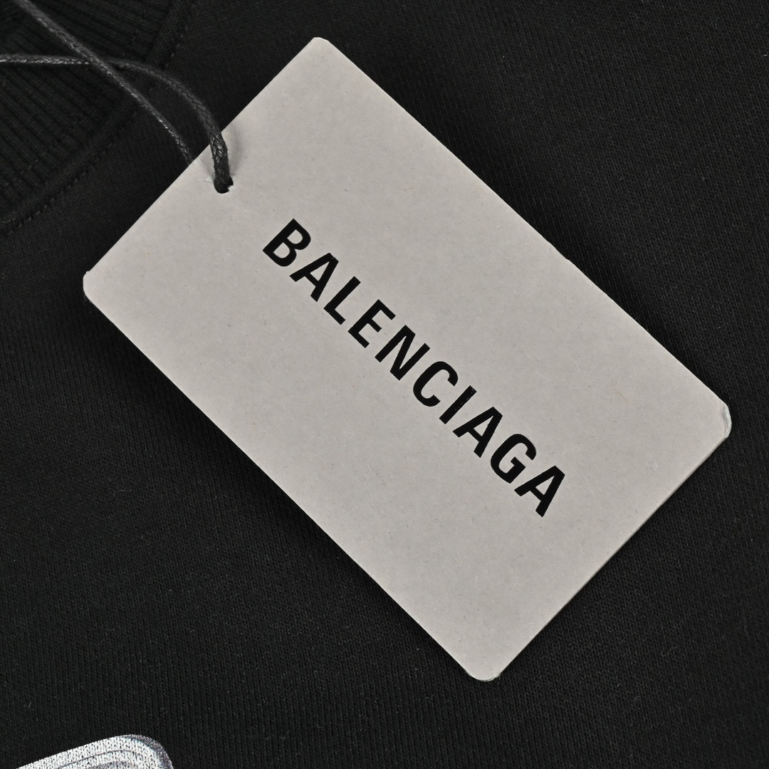 Balenciaga巴黎世家餐盒字母印花圆领卫衣