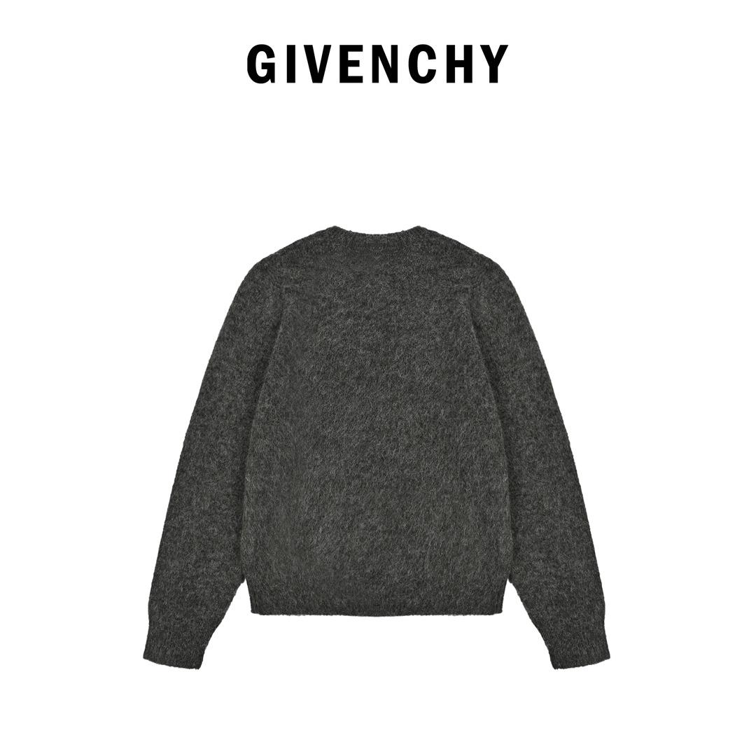 Givenchy纪梵希24FW 签字马海毛圆领毛衣