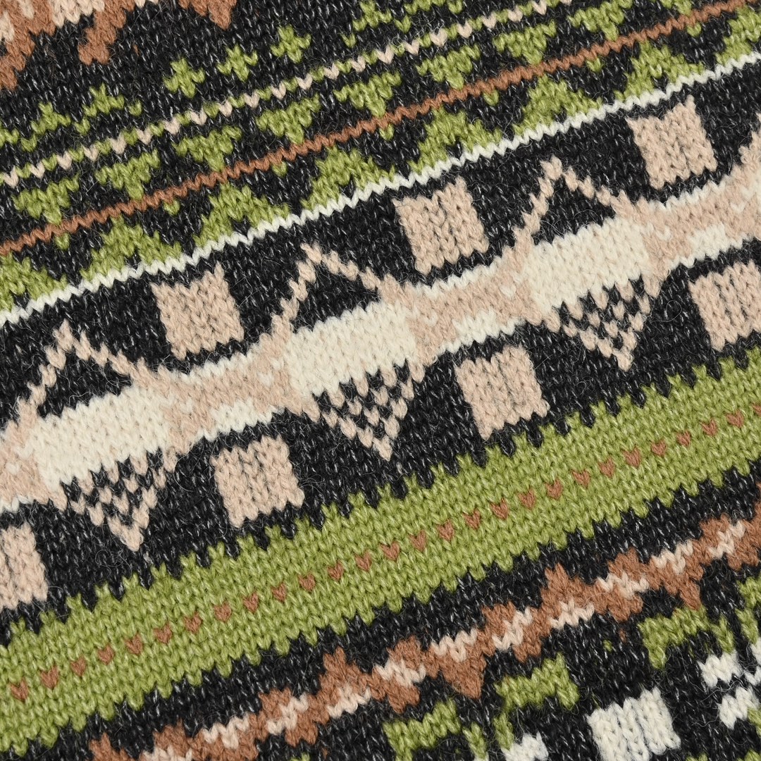 Loewe罗意威24SS 圣诞花草翻领毛衣