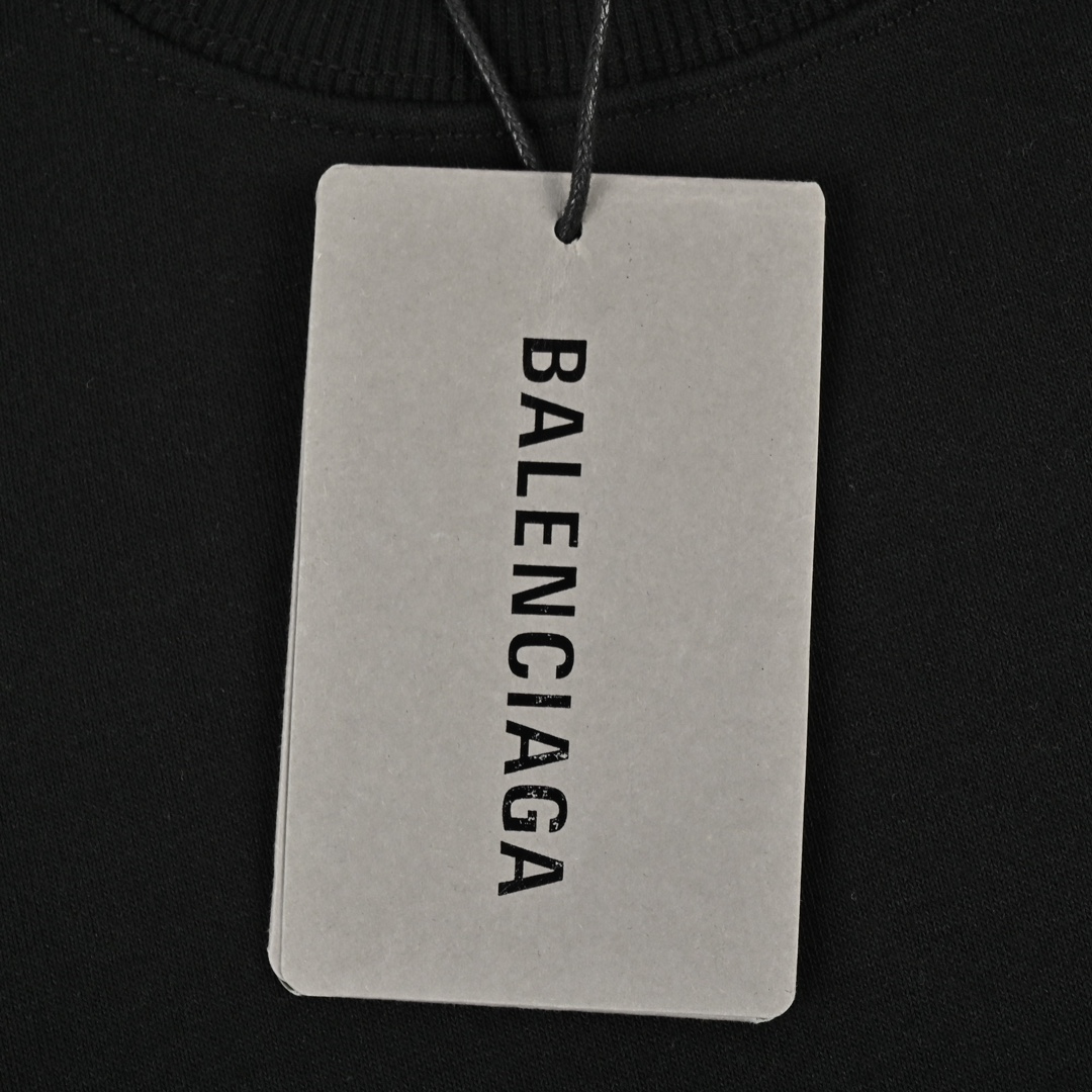 Balenciaga巴黎世家火炬火焰新款联名印花圆领卫衣