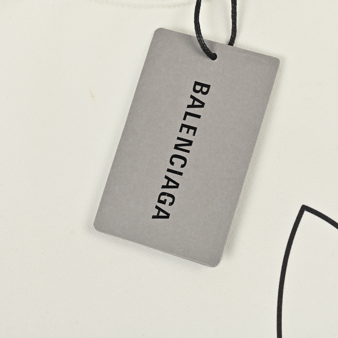 Balenciaga巴黎世家×三叶草印花圆领卫衣