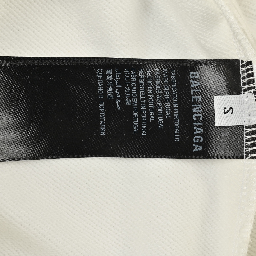 Balenciaga巴黎世家×三叶草印花圆领卫衣