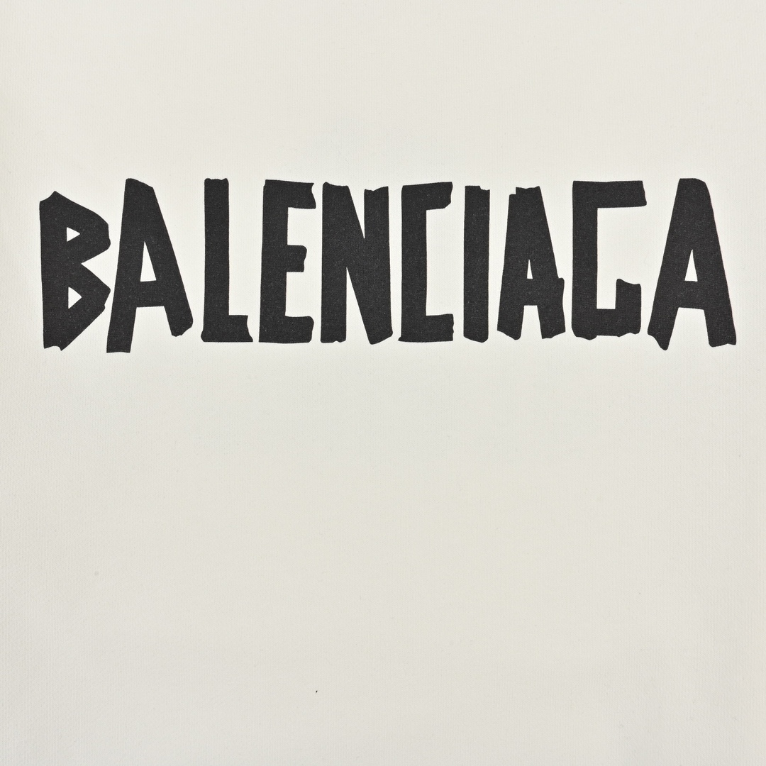 Balenciaga巴黎世家 混合LOGO印花字母圆领卫衣
