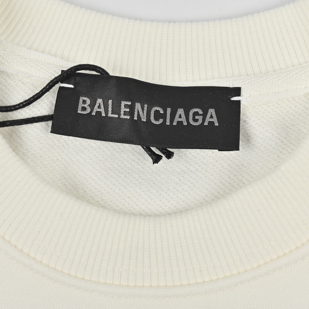 Balenciaga巴黎世家 混合LOGO印花字母圆领卫衣