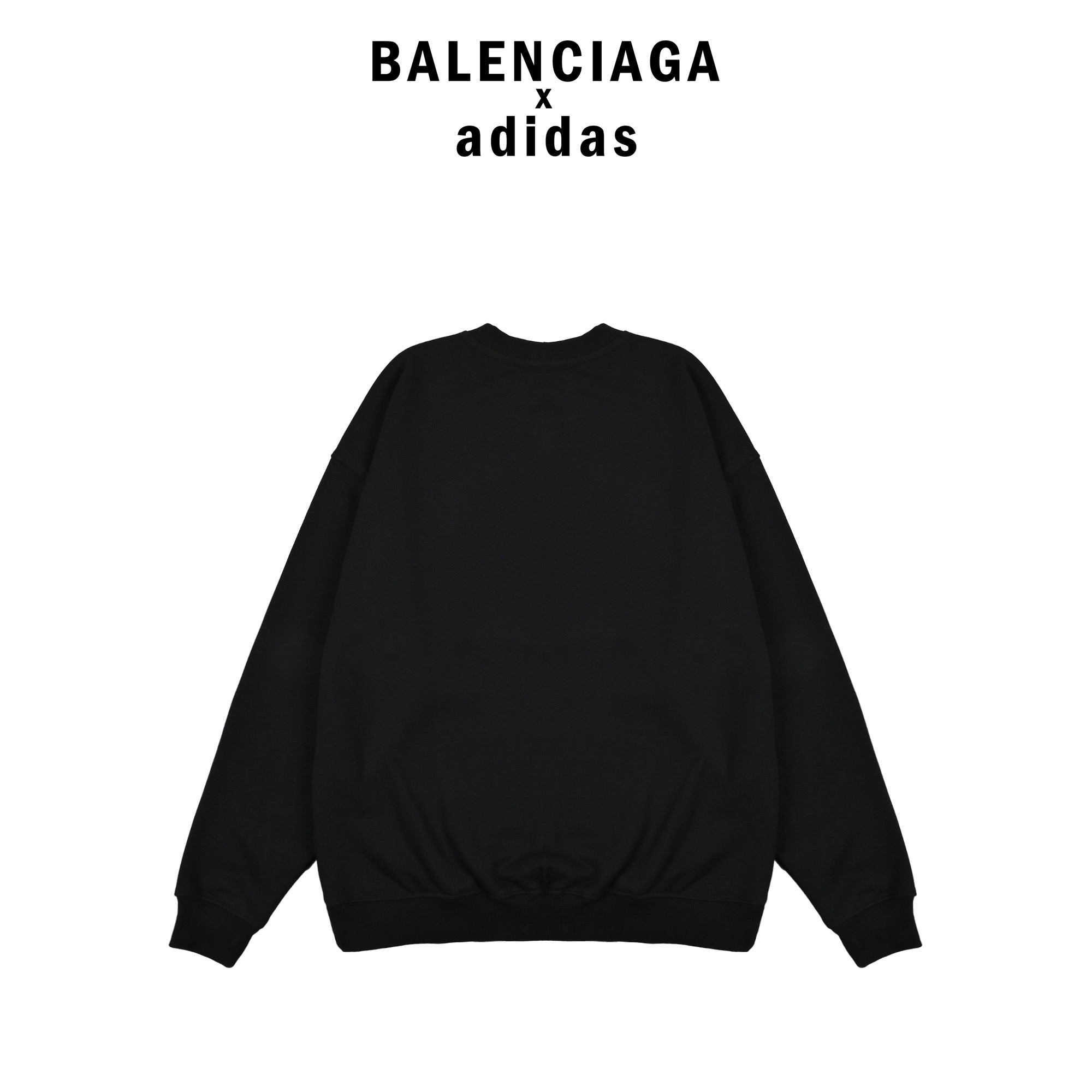 Balenciaga巴黎世家经典款.印花圆领卫衣